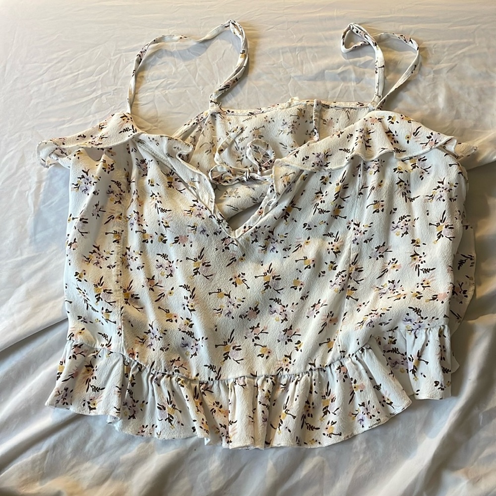 garage flower flowy top